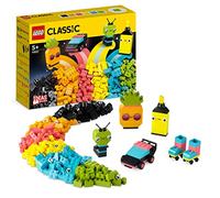 LEGO Classic Creative Neon Fun Brick Box Set, Building Toy with Models; Car, Pineapple, Alien, Roller Skates, Characters and More, for Kids, Boys, Girls 5 Plus Years Old 11027