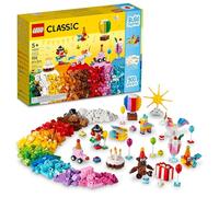 LEGO Classic Creative Party Box Bricks Set, Family Games to Play Together, Includes 12 Mini-Build Toys: Teddy Bear, Clown, Unicorn, Fun for All Aged 5 Plus 11029