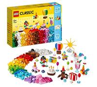 LEGO Classic Creative Party Box Bricks Set, Family Games to Play Together, Includes 12 Mini-Build Toys: Teddy Bear, Clown, Unicorn, Fun for All Aged 5 Plus 11029