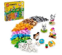 LEGO Classic Creative Pets, Building Brick Animals Toy, Kids Build a Dog, Cat, Rabbit, Hamster and Bird, Gift for Animal-Loving Boys and Girls Aged 5 and Up, Great Build Together Toy, 11034