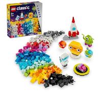 LEGO Classic Creative Space Planets Brick Box, Solar System Building Toys Featuring a Rocket Toy for Kids, Boys & Girls aged 5+ with Earth, Sun, Saturn Models plus Astronaut and Alien Figures 11037