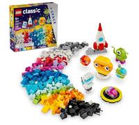 LEGO Classic Creative Space Planets Building Toys Set - Space Toys for Kids, Boys & Girls, Ages 5+ - Includes Alien, Rocket Ship, & Glow in The Dark Bricks - Birthday Gift Idea - 11037