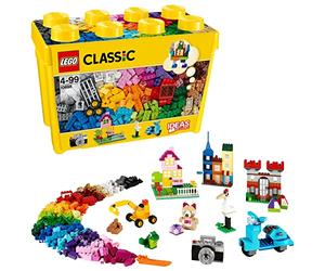 LEGO Classic Large Creative Brick Box 10698 | Toys for 4+ Year Old Boys & Girls, Educational Set, Colourful Bricks & Storage Box, Green Baseplate, Gift Idea, 790 Pieces