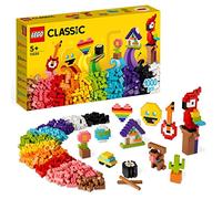 LEGO Classic Lots of Bricks Construction Toy Set, Build a Smiley Emoji, Parrot, Flowers & More, Creative Gift for Kids, Boys, Girls Aged 5 Plus 11030