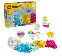LEGO Classic Magical Transparent Box, Colourful Building Bricks Toy 11040