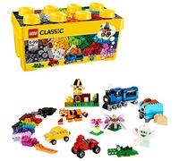 LEGO Classic Medium Creative Brick Box 10696 | Toys for 4+ Year Old Boys & Girls, Colourful Bricks & Storage Box, Green Baseplate, Birthday Gift Idea, 484 Pieces