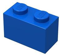 LEGO Classic Pack of 100 1x2 Stones (3004) with Stone Separator (Blue)