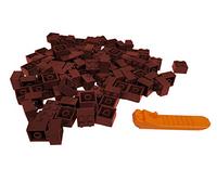 LEGO Classic Pack of 100 2 x 2 Stones (3003) with Stone Separator (Brown)