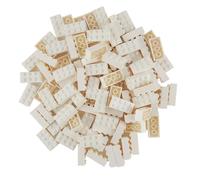 LEGO Classic Pack of 100 2 x 4 Stones with Stone Separator White
