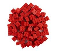 LEGO Classic Pack of 100 2x2 Stones (3003) with Stone Separator (Red)
