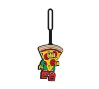 Lego Classic Pizza Guy Silicone Bag Tag (52935) | Bag charm for backpack, luggage, lunchbox