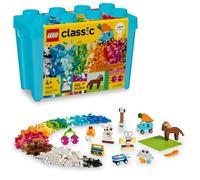 LEGO Classic Vibrant Creative Brick Box, Arts & Crafts Sensory Toy for Kids, Creative Building Set with a Unicorn, Skateboard, Guitar, Plane & More, Birthday Gift for 4 Year Old Girls and Boys, 11038