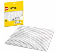 LEGO Classic White Baseplate 11026 Building Kit; Square 32x32 Landscape for Open-Ended, Imaginative Building Play; Can be Given as a Birthday, Holiday or Any-Day Gift for Kids Aged 4 and up (1 Piece)