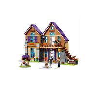 LEGO-Compatible Friends Mia's House Build & Play Dollhouse - 724-Piece Set with Mia, Mom, Dad, Horse & Rabbit