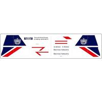 Lego Concorde British Airways TBS117 Compatible Stickers