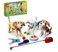 LEGO Creator 3 in 1 Adorable Dogs Building Toy Set, Gift for Dog Lovers, Featuring Dachshund, Beagle, Pug, Poodle, Husky, and Labrador Figures for Kids 7 and Up, 31137