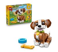 LEGO Creator 3in1 Cute Animals: Playful Puppy Dog Toy - Pet Animal Figure Transforms into a Squirrel or Duck - Creative Birthday Gift for 8+ Year Old Girls & Boys - 31382