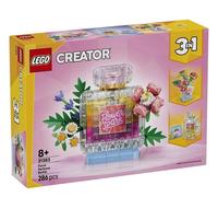 LEGO Creator 3 in 1 Floral Decor Perfume Bottle Toy - Model Kit Transforms into a Flower Vase or Smoothie - DIY Kids' Room Decoration - Birthday Gift for 8+ Year Old Girls & Boys - 31383