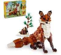 LEGO Creator 3in1 Forest Animals: Red Fox Toy to Owl Figure to Squirrel Model, Woodland Animal Toys for 9 Plus Year Old Kids, Girls & Boys, Makes a Fun Bedroom Decoration, Birthday Gift Idea 31154