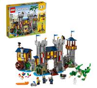 LEGO Creator 3 in 1 Medieval Castle Toy Transforms from Castle to Tow
