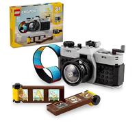 LEGO Creator 3 in 1 Retro Camera Toy, Transforms from Toy Camera to Retro Video Camera to Retro TV Set, Photography Gift for Boys and Girls Ages 8 Years Old and Up Who Enjoy Creative Play, 31147