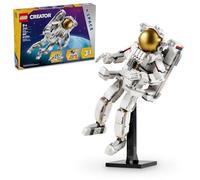 LEGO Creator 3 in 1 Space Astronaut Toy, Building Set Transforms from Astronaut Figure to Space Dog to Viper Jet, Space-Themed Gift Idea for Boys and Girls Ages 9 Years Old and Up, 31152