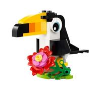 LEGO Creator 3-in-1 Tropical Toucan, 59 Pieces, Ages 6+, Building Paper Bag Set 30688