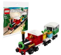 LEGO Creator 30584 Winter Holiday Christmas Train with Locomotive, Flatbed Wagon, and Carriage (73 Pieces)
