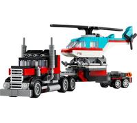 LEGO Creator 31146 3-in-1 Flatbed Truck with Helicopter Set