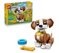 LEGO Creator 3in1 Cute Animals: Playful Puppy Dog Toy - Pet Animal Figure Transforms into a Squirrel or Duck - Creative Birthday Gift for 8+ Year Old Girls & Boys - 31382