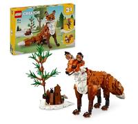 LEGO Creator 3in1 Forest Animals: Red Fox Toy to Owl Figure to Squirrel Model, Woodland Animal Toys for 9 Plus Year Old Kids, Girls & Boys, Makes a Fun Bedroom Decoration, Birthday Gift Idea 31154