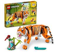 LEGO Creator 3in1 Majestic Tiger 31129 Building Kit; Animal Toys for Kids, Featuring a Tiger, Panda and Koi Fish; Creative Gifts for Kids Aged 9+ Who Love Imaginative Play (755 Pieces)