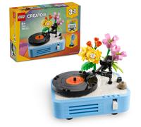 LEGO Creator 3in1 Record Player with Flowers Building Toy - Rebuilds Into a Radio Model or Microphone - Easter Treat - Music Toys for 8+ Year Old Girls & Boys - Creative Gift Idea - 31172