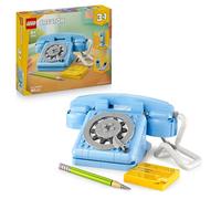 LEGO Creator 3in1 Retro Telephone 1960s Vintage Toy, Rebuilds Into a Phone from the 1980s or 2 from the 2000s, Building Kit, Decor for Bedroom, Gift for Girls and Boys Aged 8 Years Old and over 31174