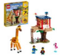 LEGO Creator 3in1 Safari Wildlife Tree House 31116 Building Kit Featuring a House Toy Biplane Toy and Catamaran Toy; Best Building Sets for Kids Who