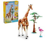 LEGO Creator 3in1 Wild Safari Animals, Giraffe Toy to Gazelle Figures to Lion Model, Set for Kids, Girls & Boys Aged 9 Plus, Includes Flamingo and Butterfly, Nature Gifts for Imaginative Play 31150