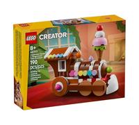 LEGO Creator Celebration Series Gingerbread Train Ornament, 190 Pieces, Set 40777, Building Toy for Ages 8+