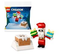 LEGO Creator Christmas Chimney Fun with Santa, 30692, Holiday Building Set, 60 Pieces, Paper Bag