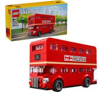 LEGO Creator London Bus - 245-Piece Double-Decker Bus Building Set, Iconic British Vehicle Model with Turning Wheels, Collectible London Souvenir Gift
