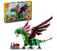 LEGO Creator Medieval Dragon Toy Birthday Gift Building Blocks for Boys and