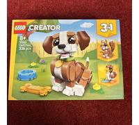 LEGO Creator 3in1 Cute Animals: Playful Puppy Dog Toy - Pet Animal Figure Transforms into a Squirrel or Duck - Creative Birthday Gift for 8+ Year Old Girls & Boys - 31382