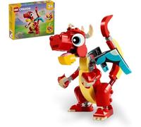 LEGO Creator Red Dragon Toy Gift Building Blocks Kids 5-8 Elementary School
