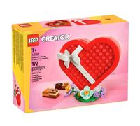 LEGO Creator Valentine's Day Box Age 7+, Heart-Shaped with Flowers, 172 Pieces, 40759