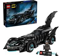 LEGO DC Batman: Batman Forever Batmobile Super Hero Toy, Bedroom Decor for Kids, Film Merch Play-and-Display Set with a Minifigure and Name Plaque, Gift for Boys and Girls 76304