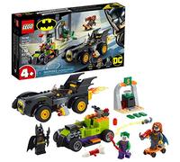 LEGO DC Batman: Batman vs. The Joker: Batmobile Chase 76180 Collectible Building Toy; Includes Batman, Batgirl and The Joker Minifigures Plus Buildable Batmobile and Hot Rod, New 2021 (136 Pieces)
