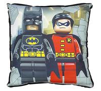 LEGO DC SUPER HEROS Kapow Square Cushion, Polyester, Multi-Colour