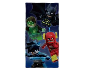 Lego DC Superheroes Beach Towel Batman, Flash, Nightwing & Green Lantern Design