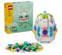 LEGO Decorative Easter Egg - Toy Ornament w/Colourful Decoration Pieces incl. Gold Hearts & a Gemstone - Arts and Crafts Gift for 9+ Year Old Girls & Boys - 40816