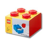 LEGO Desk Drawer 4 Knobs - Red