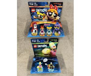Lego Dimensions Krusty Simpsons 71227 Fun Pack & Powerpuff Girls Team Pack 71346